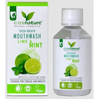 Cosnature Fresh Breath Mouth Wash Lime & Mint (Płyn do płukania ust `Limonka i mięta`)