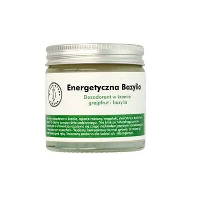 Manufaktura Piękna Dezodorant w kremie `Energetyczna bazylia - grejpfrut i bazylia`