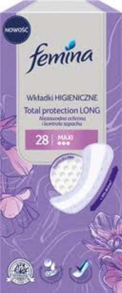 Femina Total Protection Long, Wkładki higieniczne długie
