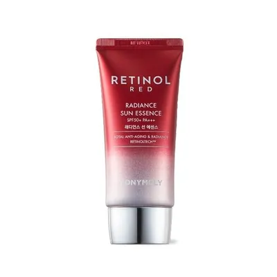 Tony Moly Red Retinol, Radiance Sun Essence SPF50+ PA+++ (Odmładzająca esencja przeciwsłoneczna do twarzy)