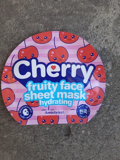 The Beauty Dept. Cherry Fruity Face Sheet Mask Hydrating (Maska w płachcie  nawilżająca)