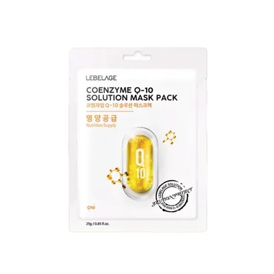 Lebelage Coenzyme Q-10 Solution Mask Pack (Nawilżająca maska w płachcie)