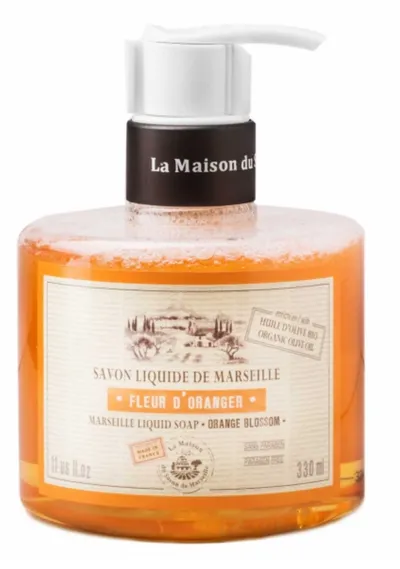 Mydlarnia u Franciszka Savon Liquide de Marseille Fleur d'Orangeur (Mydło marsylskie w płynie o zapachu kwiatu pomarańczy)