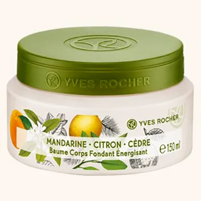 Yves Rocher Les Plaisirs Nature, Baume Corps Fondant Energisant Mandarine & Citron & Cedre (Energizujący balsam do ciała `Mandarynka, cytryna i cedr`)