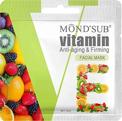 Mond'Sub Vitamin Anti-aging & Firming Facial Mask (Maseczka w płachcie przeciwzmarszczkowo-ujędrnająca z wit. E)