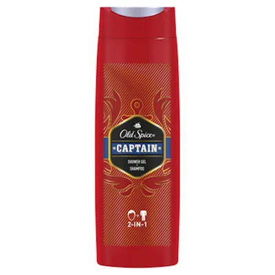 Old Spice Captain, Shower Gel + Shampoo (Żel pod prysznic i szampon do włosów dla mężczyzn 2 w 1)