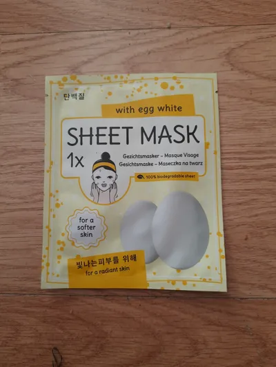 Mascot Europe BV Sheet Mask with Egg White (Maska na tkaninie z białkiem jajka)