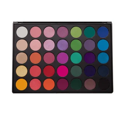 Morphe Brushes 35B-35 Color Glam, Eyeshadow Palette (Paleta 30 kolorowych cieni do powiek)