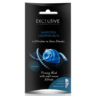 Exclusive Cosmetics Firming Mask with Snail Mucus Filtrate (Maseczka ujędrniająca z filtratem ze śluzu ślimaka)