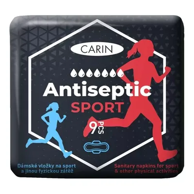 Carin Antiseptic Sport Ultra Wings (Ultracienkie podpaski ze skrzydełkami dla sportowców)