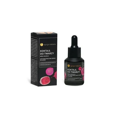 Opcja Natura Róża & Paczula, Koktajl do twarzy,  Antyoksydacyjne serum na dzień