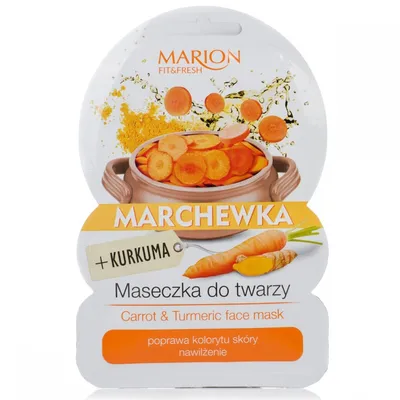 Marion Fit & Fresh, Carrot & Turmeric Face Mask (Maseczka do twarzy 'Marchewka+ Kurkuma')