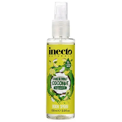 Inecto Lime & Mint, Coconut Infusion, Body Spray (Spray do ciała `Limonka, mięta i kokos`)
