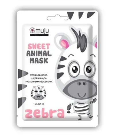 Muju Sweet Animal Mask Zebra (Maseczka do twarzy w płachcie `Zebra`)