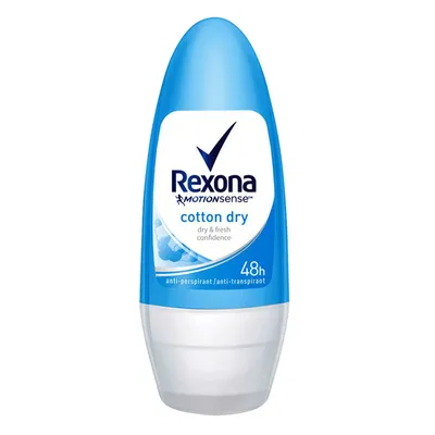 Rexona Women, Cotton Ultra Dry, 48 h Anti - Perspirant Deo Roll- on (Antyperspirant w kulce)