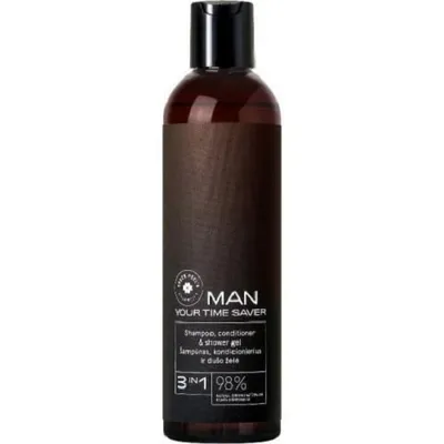 Green Feel's Cosmetics Man, Szampon, balsam i żel pod prysznic `Your Time Saver`