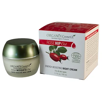 Organix Cosmetix (Absolute Organic) Rose Hip Oil Energy-Boosting Night Cream (Krem do twarzy na noc)