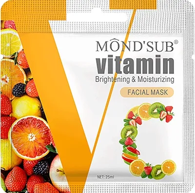 Mond'Sub Vitamin Brightening  & Moisturizing Facial Mask (Maseczka w płachcie rozjaśniająco-nawilżająca z wit. C)