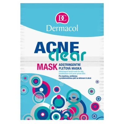 Dermacol Acne Clear, Mask (Maseczka do skóry tłustej, mieszanej i trądzikowej)