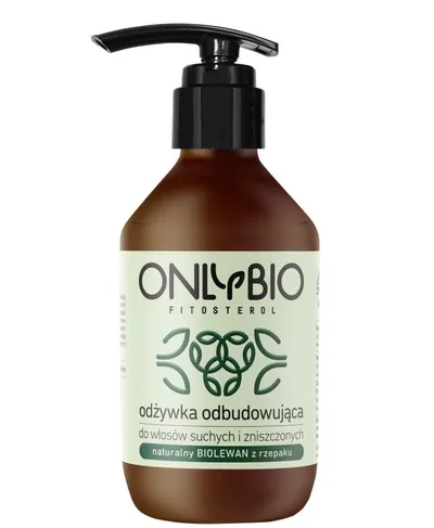 OnlyBio Fitosterol, Odżywka odbudowująca do włosów suchych i zniszczonych