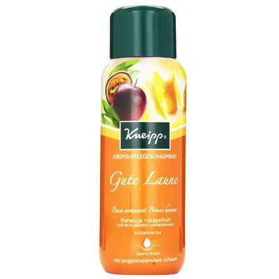 Kneipp Aroma-Pflegeschaumbad Gute Laune (Płyn do kąpieli z olejkiem z marakui i grejpfruta `Dobry nastrój`)