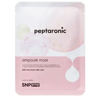SNP Peptaronic, Prep Ampoule Mask (Maska w płachcie z kwasem hialuronowym i peptydami)