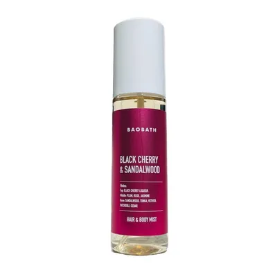 BaoBath Black Cherry & Sandalwood, Hair & Body Mist (Mgiełka do ciała i włosów)