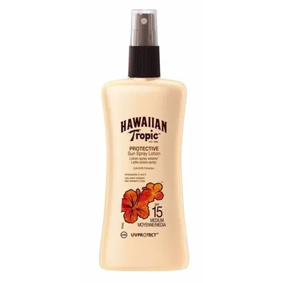 Hawaiian Tropic Protective Sun Spray Lotion SPF 15 (Lotion do opalania w sprayu - niska ochrona)
