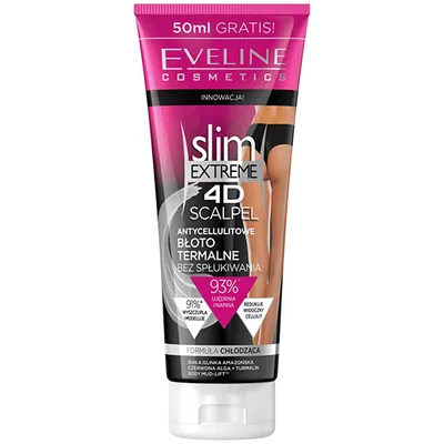 Eveline Cosmetics Slim Extreme 4D Scalpel, Antycellulitowe serum drenujące `Błoto termalne`