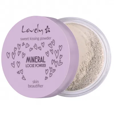 Lovely Skin Kissing Powder Skin Beautifier, Mineral Loose Powder (Puder silnie matujący)