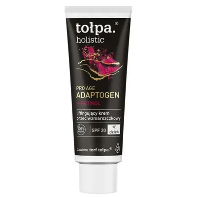 Tołpa Holistic, Pro Age Adaptogen, Liftingujący krem przeciwzmarszczkowy na dzień SPF 20