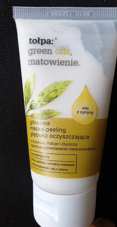 Tołpa Green Oils, Matowienie, Glinkowa maska-peeling głęboko oczyszczająca