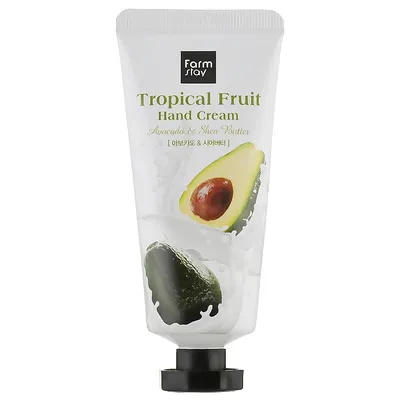 FarmStay Tropical Fruit Hand Cream Avocado & Shea Butter (Krem do rąk z awokado i masłem shea)