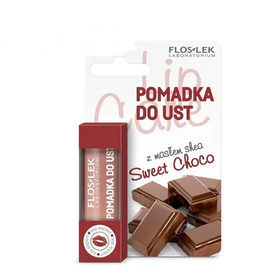 Floslek Sweet Choco, Pomadka do ust z masłem shea o słodkim zapachu czekolady