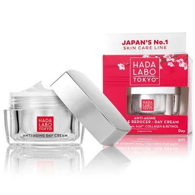 Hada Labo Tokyo Anti-Aging Wrinkle Reducer Day Cream (Przeciwzmarszczkowo-nawilżający krem na dzień)
