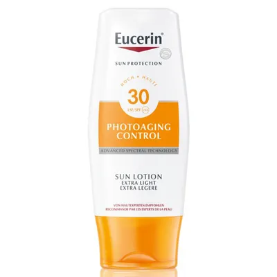 Eucerin Sun Protection SPF30 Photoaging Control Sun Lotion Extra Light (Ultra lekkie mleczko do opalania SPF30)