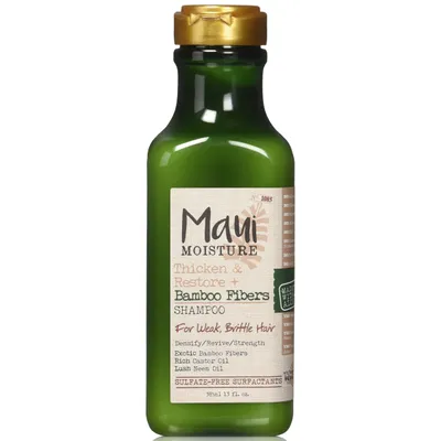 Maui Moisture Thicken & Restore + Bamboo Fibers Shampo (Szampon z włóknami bambusa do włosów cienkich i potrzebujących odbudowy)