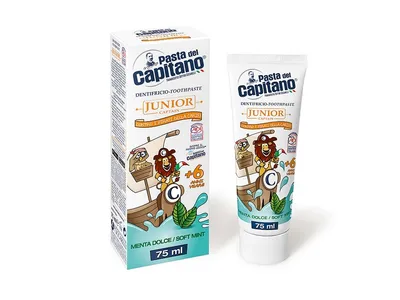 Del Capitano Pasta do zębów Junior 6+  `Mięta`