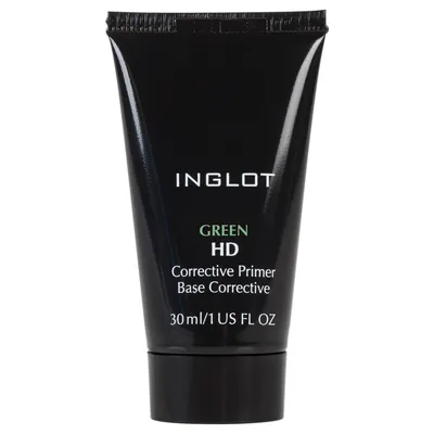 Inglot HD Corrective Primer Green (Zielona korygująca baza pod makijaż z pigmentami)