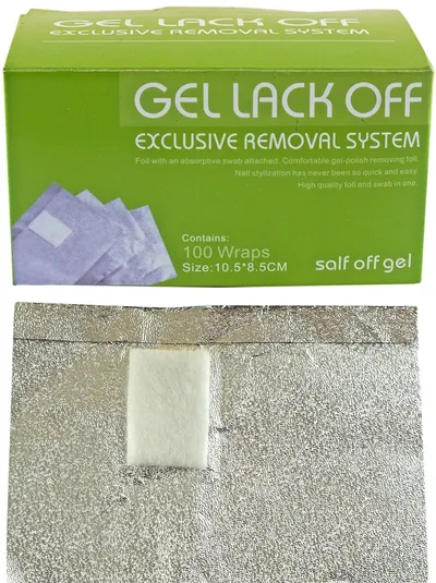 H.L.H. Gel Lack Off Exclusive Removal System (Folia do ściągania żelu i hybryd)