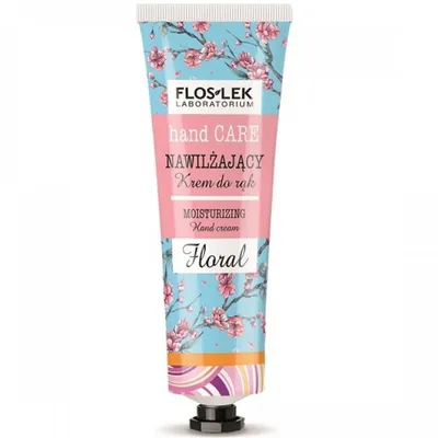 Floslek Hand Care, Nawilżający krem do rąk `Floral`