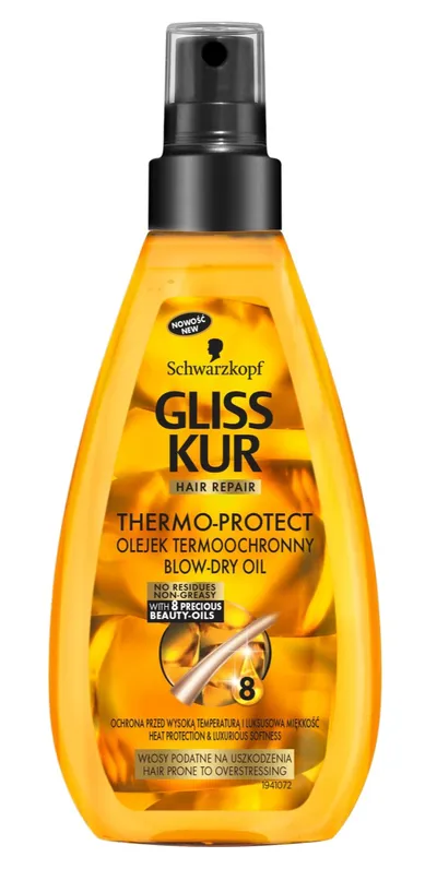Schwarzkopf Gliss Thermo-Protect, Blow Dry Oil (Olejek termoochronny)