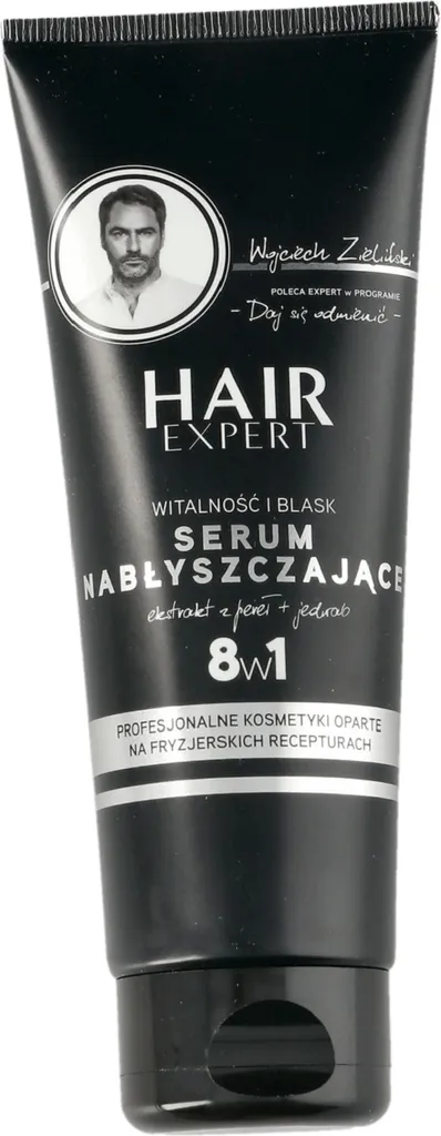 Hair Expert Witalność i blask, Serum do włosów nabłyszczające 8w1 `Ekstrakt z pereł i jedwab`