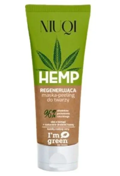 Niuqi Hemp, Regenerująca maska - peeling do twarzy
