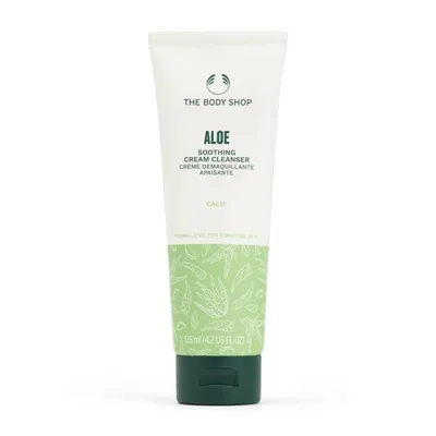 The Body Shop Aloe Soothing Cream Cleanser (Wegańskie oczyszczające mleczko do twarzy `Aloes`)