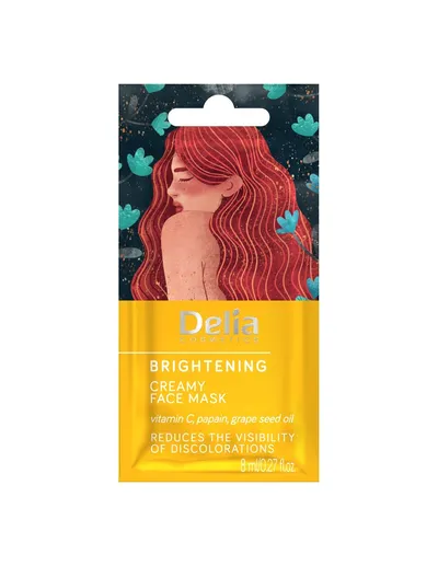 Delia Brightening Creamy Face Mask (Rozjaśniająca maseczka do twarzy)