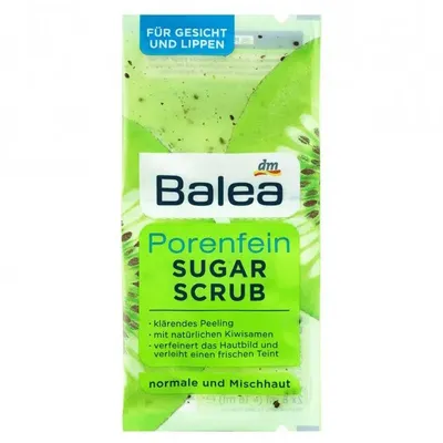 Balea Porenfein Sugar Scrub Kiwi (Peeling cukrowy)