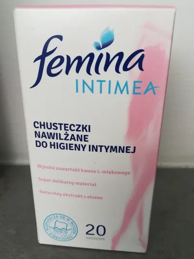 Femina Intimea, Chusteczki nawilżane do higieny intymnej