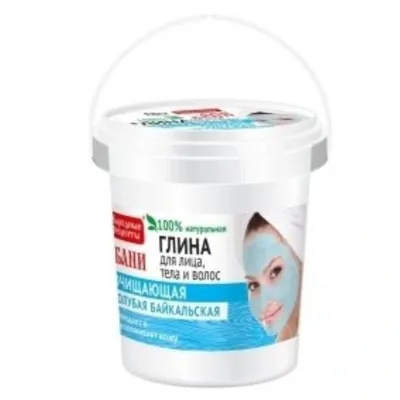 Fitokosmetik Niebieska glinka bajkalska do pielęgnacji twarzy, ciała i włosów