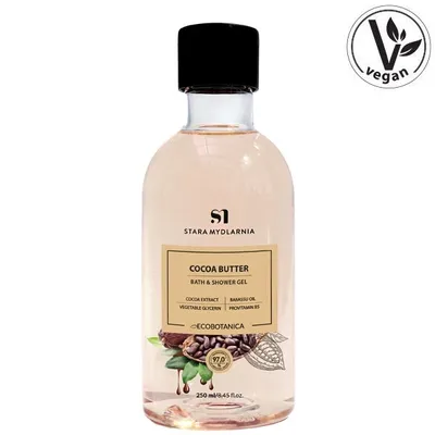 Stara Mydlarnia Eco Botanica, Żel do kąpieli i pod prysznic `Cocoa Butter`